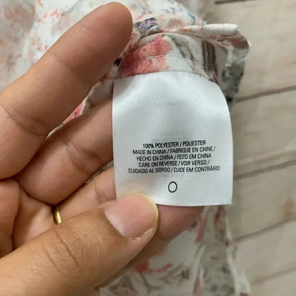 T Tahari Cierra Floral Print Blouse Split Neck - Picture 8 of 12